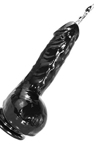 Squirting Dildo,8 In Black Dildo With Strong Suction Cup For Hands-Free Play, Sex Toys For Women