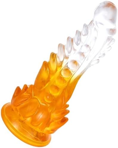 Sweetlory Dragon Dildo Sex Toys, Monster Dildo With Barbs For Vaginal&Anal, Handheld Fantasy Dildos, Weird Silicone Butt Plug About Knot, Prostate Massager Sex Toys For Adults (Style8)