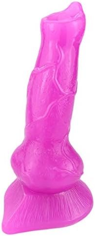 Romi Realistic Dildo Artificial Wolf Penis G-Spot Stimulation Prostate Massager Anal Butt Plug For Women Men Couples (Purple)
