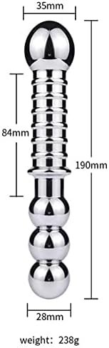 Dual-Head G-Spot Massage Dildo, Metal Pleasure Wand Anal Stimulation, Clitoral Massage, Anal Beads Butt Plug - Adult Sex Toy For Couples (Pd-154) - Image 3