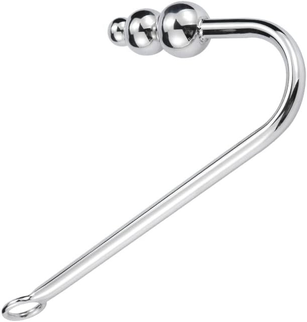 Runyu Stainless Steel Anal Hook, Butt Plug With Anal Ball Fetish Bondage Hook Sex Toy For Unisex Adults Couple Lovers - Image 3