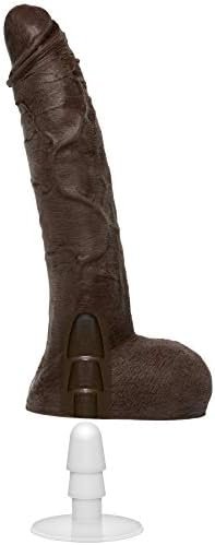 Doc Johnson Signature Series - Jason Luv - 10 Inch Realistic Ultraskyn Dildo With Removable Vac-U-Lock Suction Cup - F-Machine & Harness Compatible - For Adults Only, Chocolate - Image 3