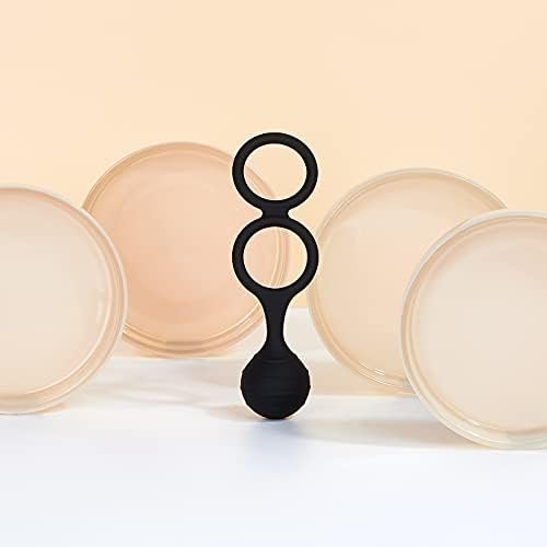 Eis Penis And Testicle Weight - Double Cock Ring With Weight For Increased Sensuality And Penis Training - Skin-Friendly Silicone (3.95 Oz) - Image 2