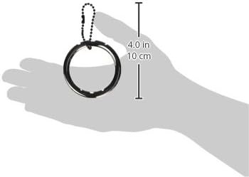 M2M Ring Stainless Steel 1.75 Inch, Chain Inlay - Image 2