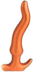 Fst Long Butt Plug Ultra Soft Liquid Silicone Sinuous Anal Plug Anus Dilator For Beginner Advanced Men Women (L)
