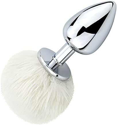 3Pcs Expanding Anal Butt Plug - Sex Factory Aluminum Alloy Butt Plug Artificial Rabbit'S Fur Tail Anal Sex Toys For Women Men Couple… - Image 3