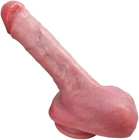 Reproduction Handmade Dildo, Realistic Huge Dildo Feels Like Skin - Big Size Anal Dildo With Strong Suction Cup. Adult Sensory Sex Toys For Couples, Male & Female & Gays(Little Brother)