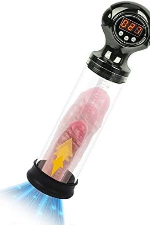 Automatic Precision Electric Penis Pump - Penis Enlargement Pump With Lcd Gauge,Male Sex Toy With 4 Suction Intensities Rechargeable Vacuum Pump Adult Sex Toy For Men Masturbation