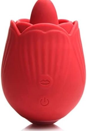Inmi Bloomgasm French Rose Toy Licking & Vibrating Stimulator. Rose Tongue Vibrator Toy, Clitoralis Stimulator For Women & Adult Sex Toys Couples. Waterproof & Rechargeable - Usb Cable Included.