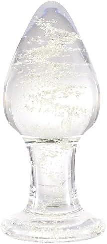Luminous Glass Dildo,Crystal Anal Plug Anal Trainer Anal Expander Training Sex Toy