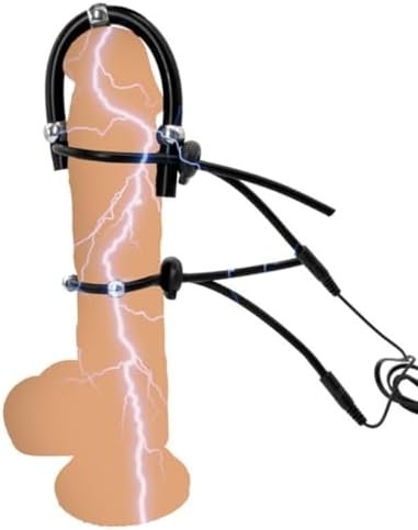 Electric Shock Penis Ring Pumps Enlargers With Electric Shock Cock Ring Silicone Electro Stimulation Current Device For Delayed Penis Pings Sex Toy For Men - Image 2