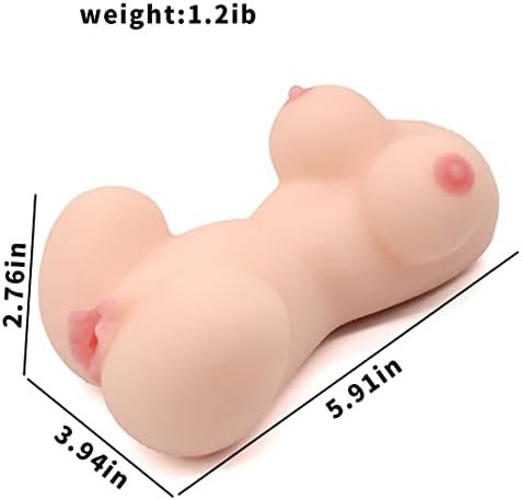 Joylane Body Doll Sex Toy For Men - Light Mini Adult Toy - Realistic Female Torso Flesh Light - Male Masturbator Massager Made With Skin-Safe & Zero Phthalate Rubber - 1.2 Lbs, 6.7X4.3X2.75 Inches - Image 2