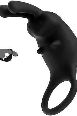 Vibrating Cock Ring With Clitoral Vibrator,Miyoti 10 Vibration Modes Rabbit Penis Ring For Men,Medical Silicone Sex Toy For Adult Couple Games|Black