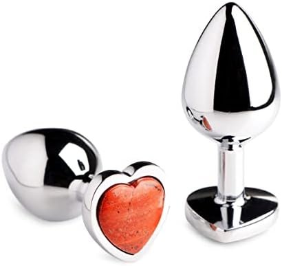 Genuine Amethyst Gemstone Heart Anal Plug - Small - Image 2