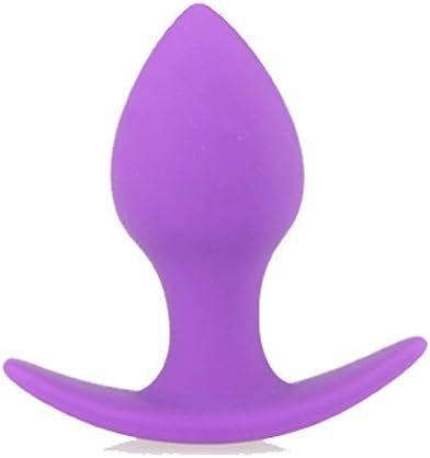 Discountone Silicone Anal Butt Plugs, Purple Anal Trainer Toy