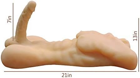 Fst Male Penis Sex Doll For Women With 7 Inch Flexible Dildo, Male Torso Penis Love Doll With Tight Anus Sex, Unisex Masturbation Sex Toys For Female Masturbation Threesome Couple Sex Fun - Image 3