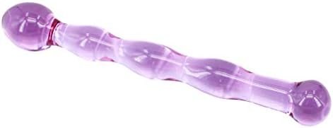 Eastern Delights Elite 10 Inches Ghost Glass Pleasure Wand, Glans Stimulator Head Glass Dildo With Smooth End Anal Plug, Light Purple - Image 3