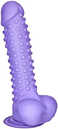 Eis Bumpy Natural Dildo - Large G-Spot And Anal Dildo With Suction Cup, Realistic Shape With Testicles, Skin Friendly Silicone - 9.6 Inches - Image 3
