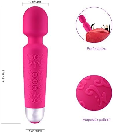 Forestlang Vibrator Wand Sex Toys - G Spot Vibrators, Clitoris Vibrator Stimulation,20 Patterns & 8 Speeds, Vibrator For Her Pleasure, Female Adult Toys(Pink) - Image 2