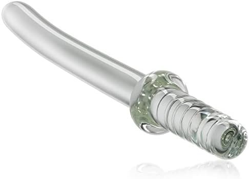 Anal Butt Plug Glass Anal Trainer Samurai Sword Clear Chrystal Pleasure Wand Anal Stimulation Adult Sex Toy For Men Women Couples Masturbation (S) - Image 2