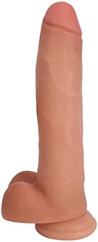 Lynx 11 Inch Dildo With Balls - Light