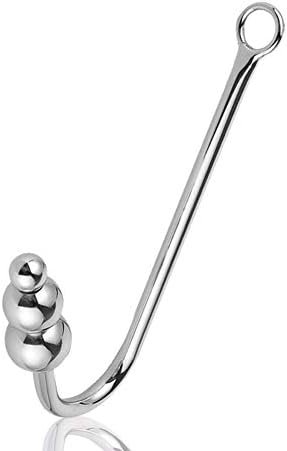 Fst Stainless Steel Anal Hook, Buttplug Hook With 3 Interchangeable Heart Balls Anal Sex Toys For Couple Gay Lesbian