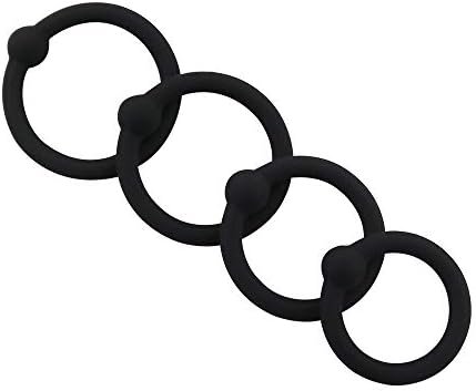 Ousandy Ousandy Silicone Cock Rings 4 Sizes (25-32Mm) - Set Of 4 Penis Rings, Glans Rings For Longer, Harder Erections - Skin-Friendly Silicone For Men Adult Sex Toys