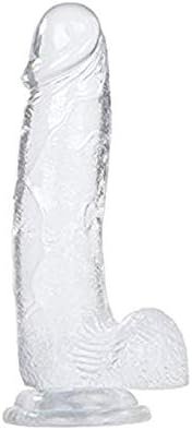 8 Inches Big Dildo Realistic Dildo With Suction Cup Base For Handsfree Play Big Cock Vagina Clit Anal Stimulator Flexible Dong Female Masturbator 3D Lifelike Dildo Penis For Women G-Spot Masturbation