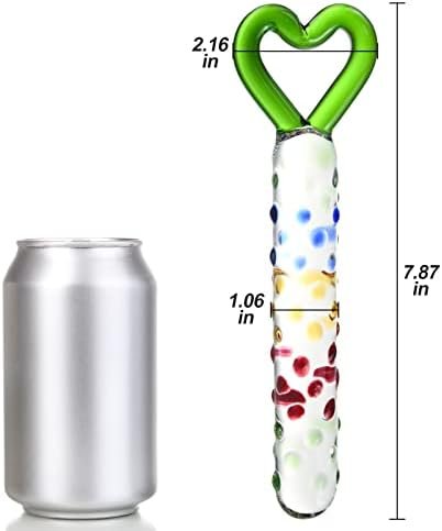 Sxovo G-Spot Pleasure Wand Glass Dildo Penis Colorful Butt Expander Crystal Anal Plug Vagina-Anal Masturbator Sex Toy Suitable For Couples Women And Men - Image 3