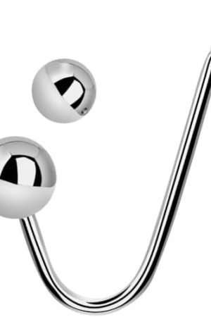 Sxovo Stainless Steel Anal Hook Anal Sex Toys With 2 Anal Balls Rope Hook Anal Bead Fetish Bondage Hook Sex Toy Anal Plugs For Women Men And Couples O Ring Anal Balls Butt Plug