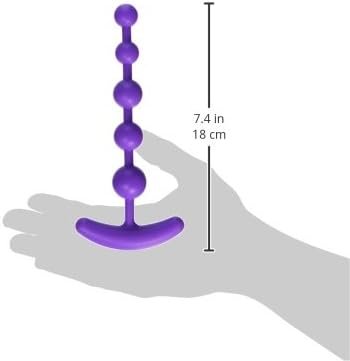 Trinity Vibes Silicone Anal Beads, Purple - Image 3