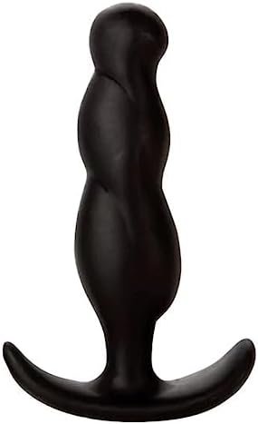 Doc Johnson Mood - Naughty 3 - Silicone Anal Plug - Medium - 3.9 In. Long And 1 In. Wide - Tapered Base For Comfort Between The Cheeks - Medium - Black