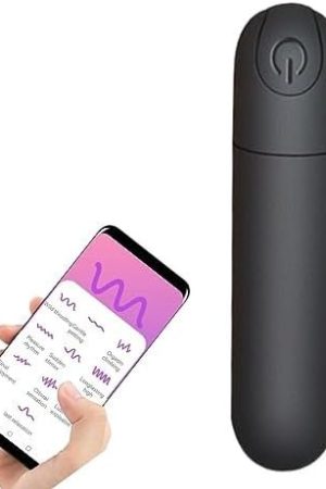 Bullet Vibrator Sex Toy,App Remote Control Clitoral Stimulator,Rechargeable Mini Vibrator With 10 Vibrating Modes,Adult Toys For Couples Play(Black)