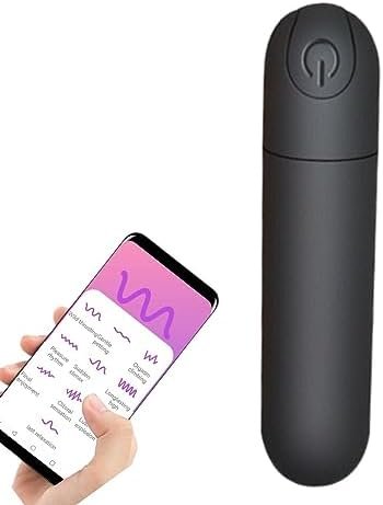 Bullet Vibrator Sex Toy,App Remote Control Clitoral Stimulator,Rechargeable Mini Vibrator With 10 Vibrating Modes,Adult Toys For Couples Play(Black)