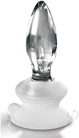Icicles No. 91 Hand Blown Glass Butt Plug W/Suction Cup - Clear - Image 2