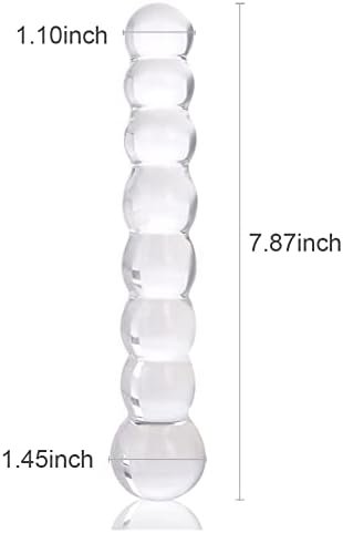 Glass Dildo, Crystal G Spot Stimulation Pleasure Wand Penis Anal Sex Toys For Couple Women Romi - Image 3