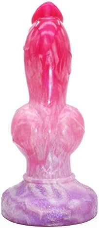 Silicone Wolf Dildo With Knot Thick Anal Dildo Strong Suction Cup Dildo Anal Toy Anal Plug Fantasy G Spot Dragon Dildo Adult Sex Toy For Women Men
