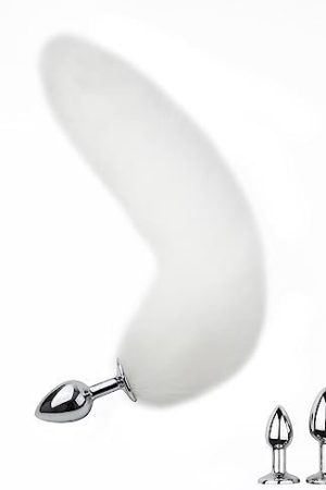 Fox Tail Anal Butt Plug With 3 Types Replaceable Stainess Steel Plugs Sex Adult Toys Flirting Tools For Cosplay,Sm Role Play,Couples