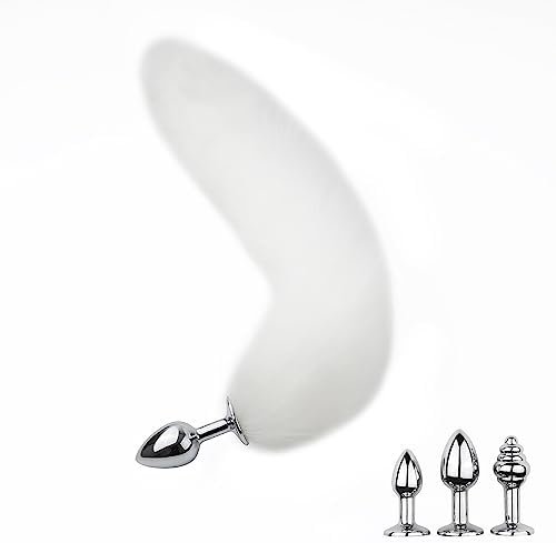 Fox Tail Anal Butt Plug With 3 Types Replaceable Stainess Steel Plugs Sex Adult Toys Flirting Tools For Cosplay,Sm Role Play,Couples