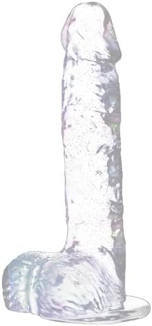 8 Inch Realistic Dildo Sex Toys, Clear Dildos Adult Toy With Suction Cup Hands Free For G Spot Anal Stimulation, Thick Dildo Lifelike Penis For Women Men, Adult Toys For Beginner And Couple