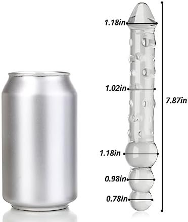 Fst 7.87 Inches Long Glass Anal Butt Plug With 3 Balls Anal Dildo Big Swirl Crystal Penis Thruster Pleasure Wand Anal Plug Vaginal Sex Toy Anal Dildo For Adult Men Women - Image 2