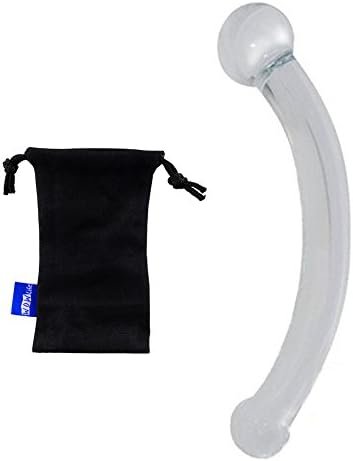 Wowlife Bent Graduate Glass Massager Anal Plug Crystal Butt Plug Massager Dildo Dong Penis