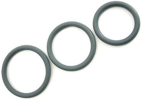 Heart 2 Heart Cock Ring Nitrile 3-Piece Set, Nude - Image 3