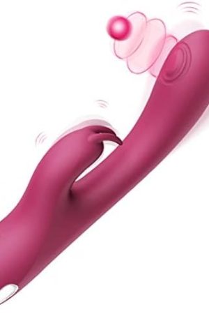 G-Spot Dildos Slap, Clitoral Sucking And Vaginal Vibrator 3-In-1 - Pink Dildo Waterproof Rechargeable Sex Toy For Men And Women, With G-Spot And Clitoral Stimulation