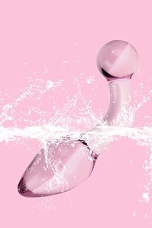 Luxury Crystal Anal Plug Prostate Massage G Spot Fetish Butt Plug Smooth Glass Pleasure Orgasm, Rose Pink