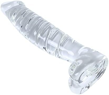 Aptitan Realistic Glass Dildo Crystal Dildo Glass Pleasure Wand G-Spot Stimulation Stimulator Female Masturbator - Image 3