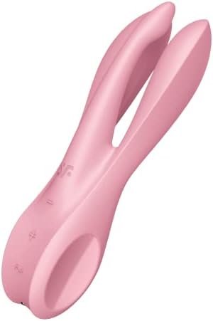 Satisfyer Threesome 1 Lay-On Vibrator - Powerful Vibrating Clitoral And Labia Stimulator, Personal Massager, Sex Toys For Women - Waterproof, Rechargable (Blue)