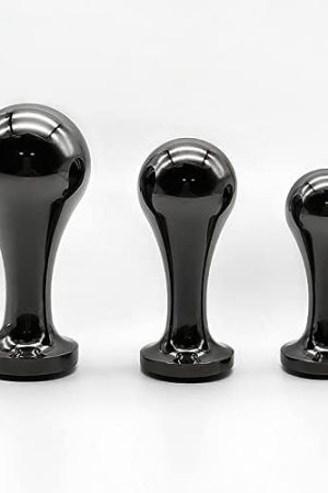 Stainless Steel Anal Sex Trainer Sets - 3Pcs Trophy Butt Toys Expanding Anal Butt Plug Tool Adult Anal Toys For Men And Women (Gun Black)