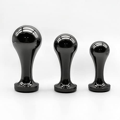 Stainless Steel Anal Sex Trainer Sets - 3Pcs Trophy Butt Toys Expanding Anal Butt Plug Tool Adult Anal Toys For Men And Women (Gun Black)