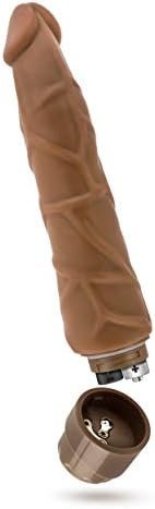 Blush Dr Skin Vibe 1-9 Inch Long Real Feel Realistic Vibrating Dildo - Ipx7 Waterproof - Soft Body Safe Material Multi Speed Bendable Vibrator - Adult Sex Toy For Women Men Couples - Mocha - Image 3